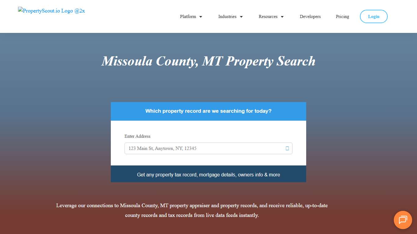 Missoula County, MT Property Records Search - Propertyscout.io