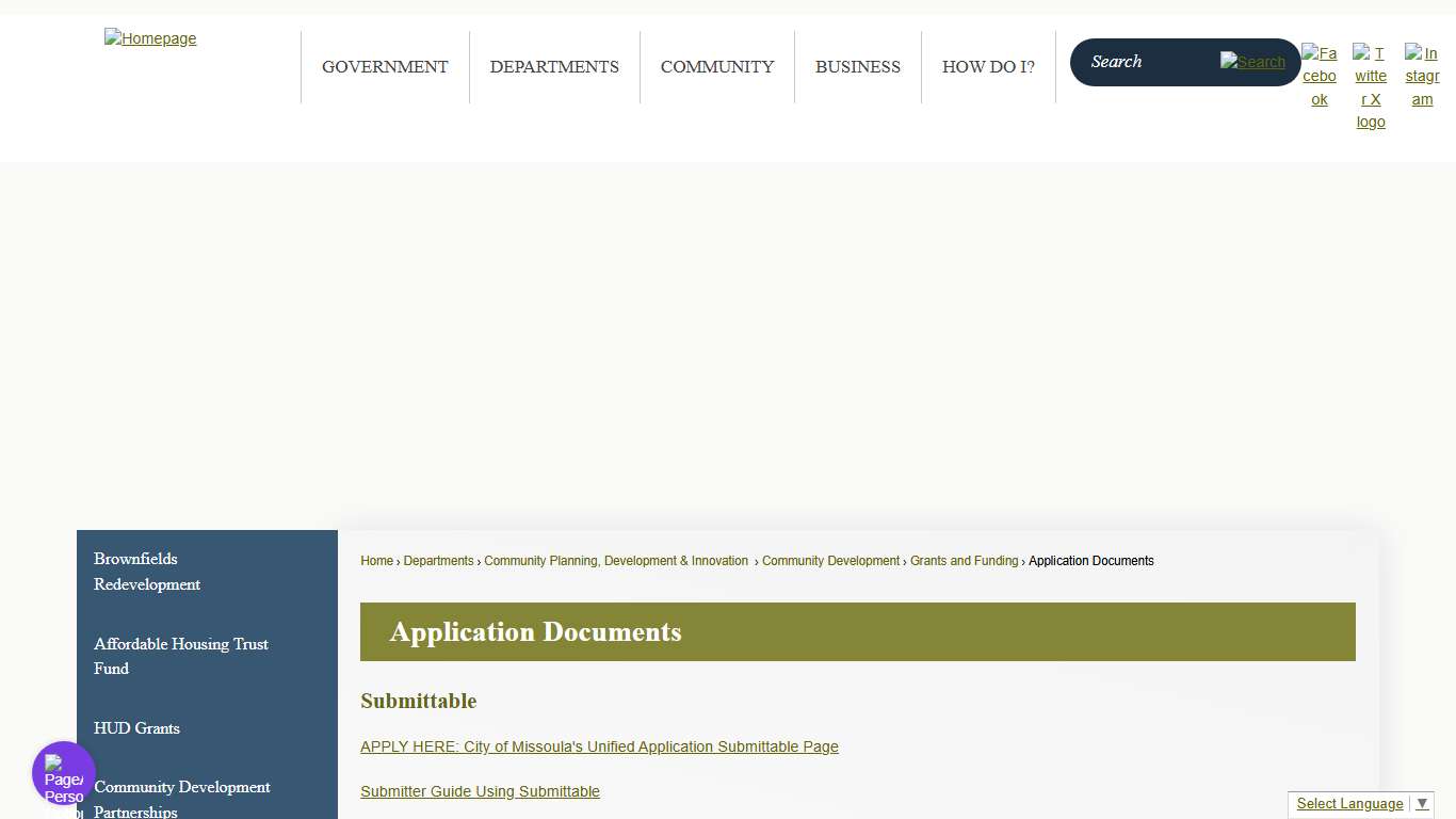 Application Documents Missoula, MT - Official Website