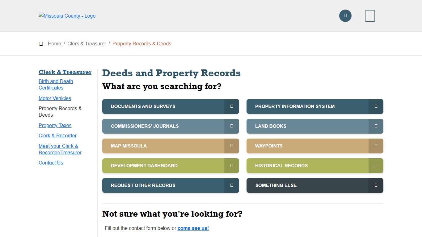 Property Records & Deeds Missoula County, MT